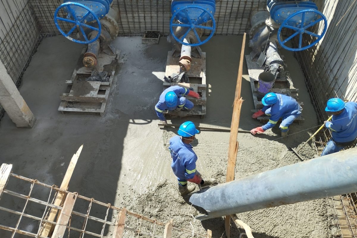 10 Betonagem da Base -Edificio de Bombagem